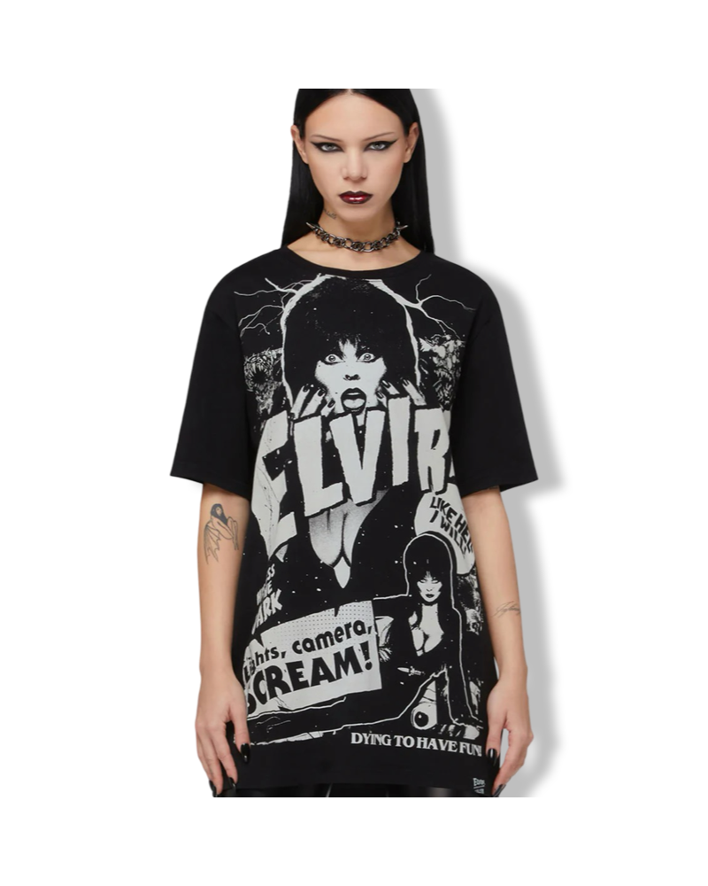 LIGHTS CAMERA SCREAM TSHIRT KILLSATR| LA Oveja Negra Shop|KILLSTAR.