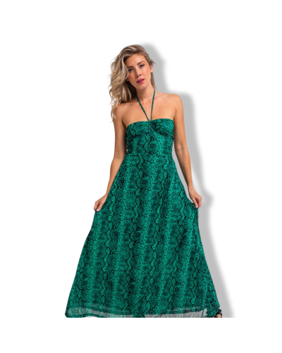 VESTIDO HALTER SERPIENTE|LA Oveja Negra SHOP.