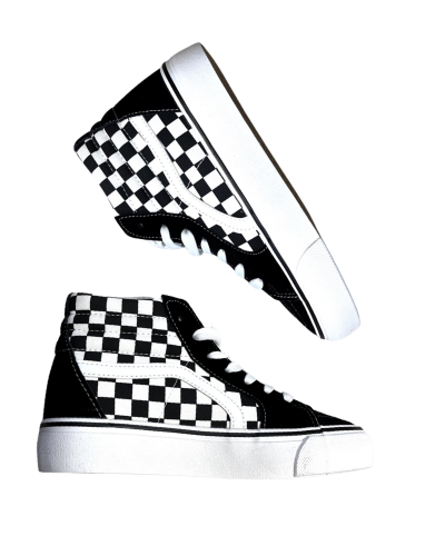 ZAPAS DE BOTA RETRO CUADROS PLATAFORMA|LA Oveja Negra Shop.