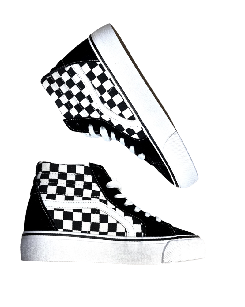 ZAPAS DE BOTA RETRO CUADROS PLATAFORMA|LA Oveja Negra Shop.