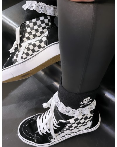 ZAPAS DE BOTA RETRO CUADROS PLATAFORMA|LA Oveja Negra Shop.