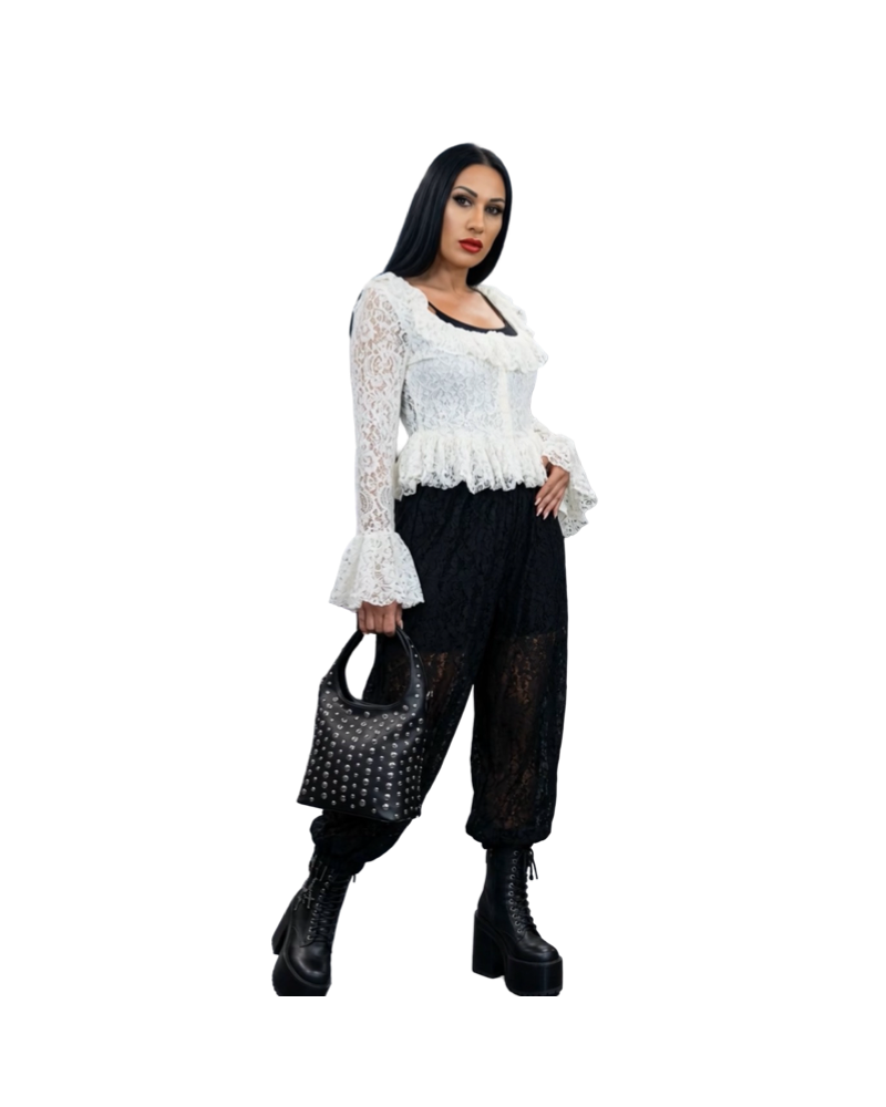 TOP CORSET ROCOÒ BLANCO|LA Oveja Negra Shop.