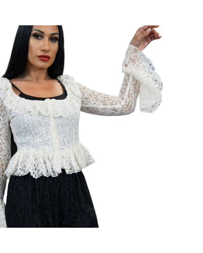 TOP CORSET ROCOÒ BLANCO|LA Oveja Negra Shop.