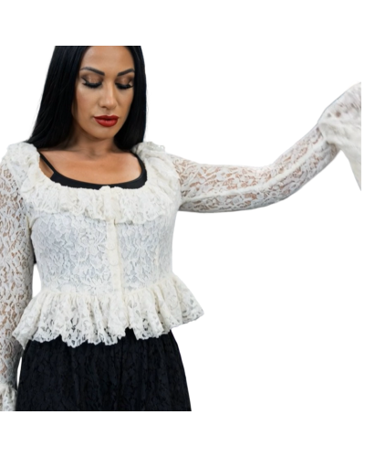 TOP CORSET ROCOÒ BLANCO|LA Oveja Negra Shop.