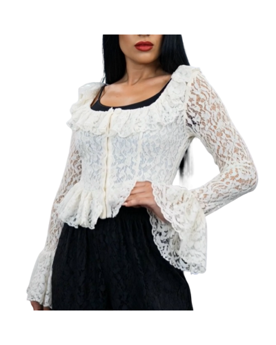 TOP CORSET ROCOÒ BLANCO|LA Oveja Negra Shop.