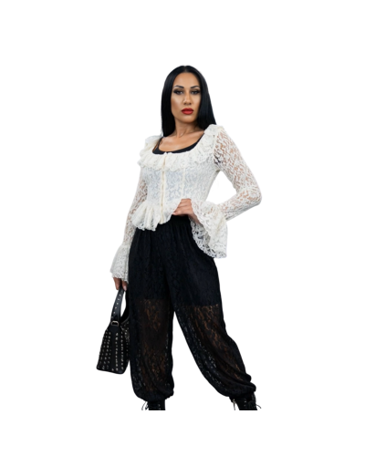 TOP CORSET ROCOÒ BLANCO|LA Oveja Negra Shop.