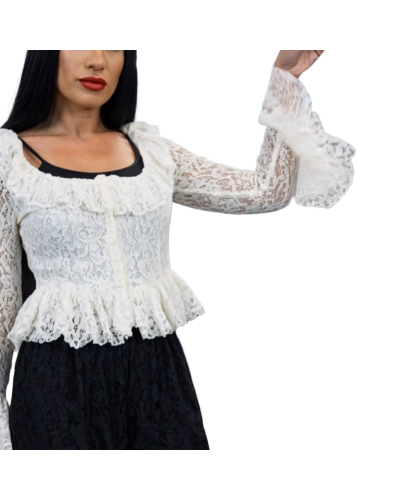 TOP CORSET ROCOÒ BLANCO|LA Oveja Negra Shop.