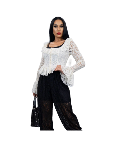 TOP CORSET ROCOÒ BLANCO|LA Oveja Negra Shop.