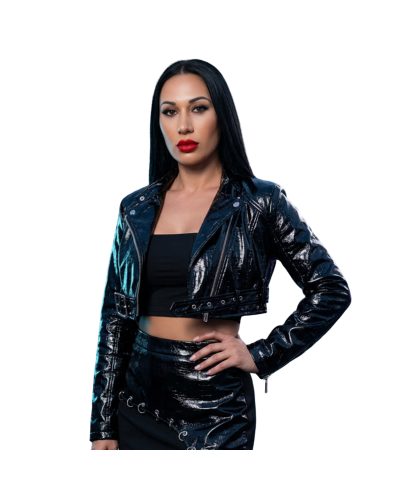 BIKER CROP DOMINIA|LA OVEJA NEGRA SHOP.