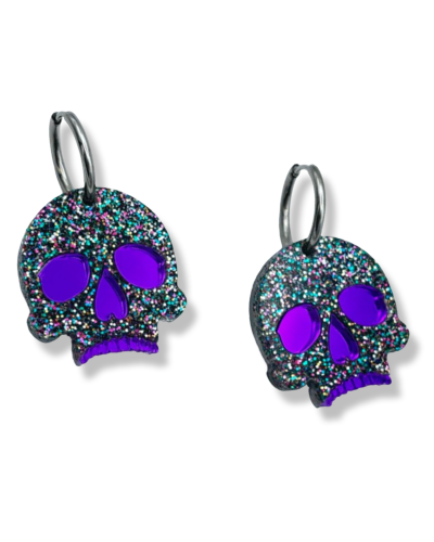PENDIENTES CALAVERA GLAM|LA Oveja Negra Shop.