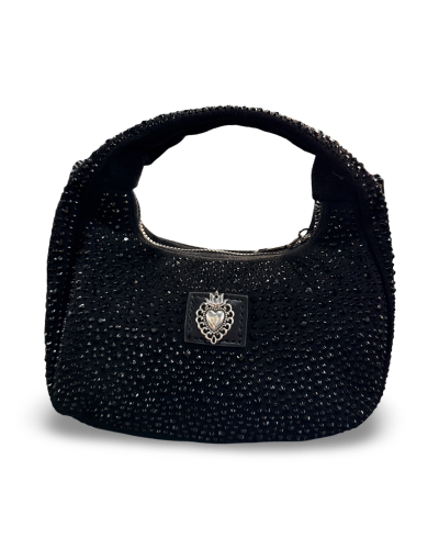 BOLSO SACRED BLACK GLITTER|LA OVEJA NEGRA SHOP.