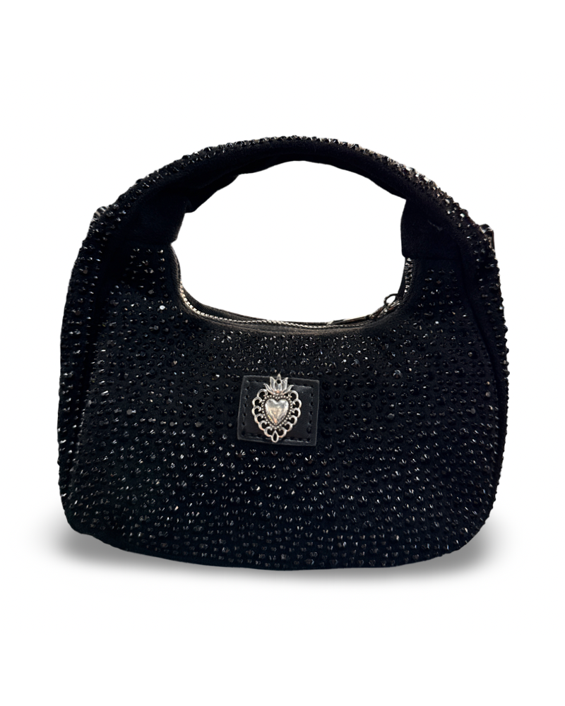 BOLSO SACRED BLACK GLITTER|LA OVEJA NEGRA SHOP.