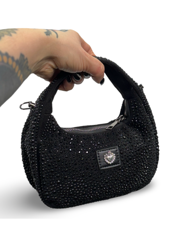 BOLSO SACRED BLACK GLITTER|LA OVEJA NEGRA SHOP.