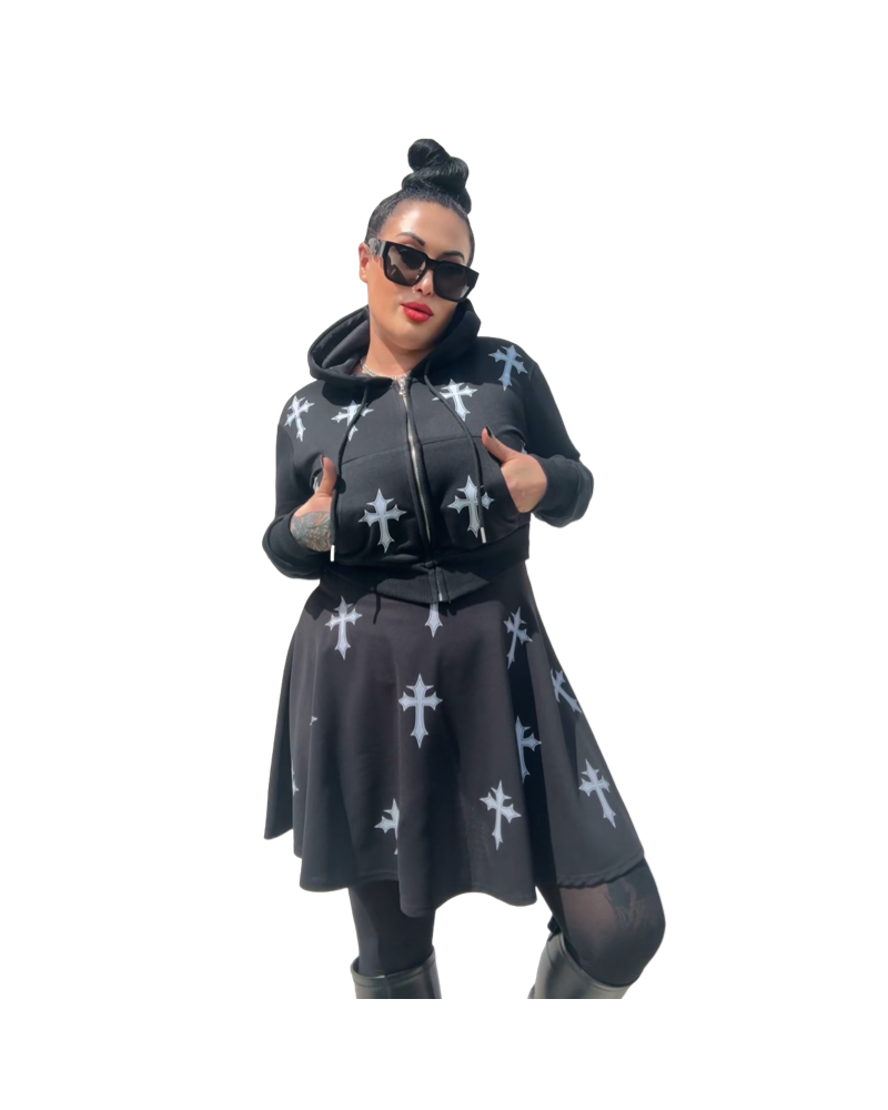 BOMBER GOTH CROSS|LA OVEJA NEGRA SHOP.