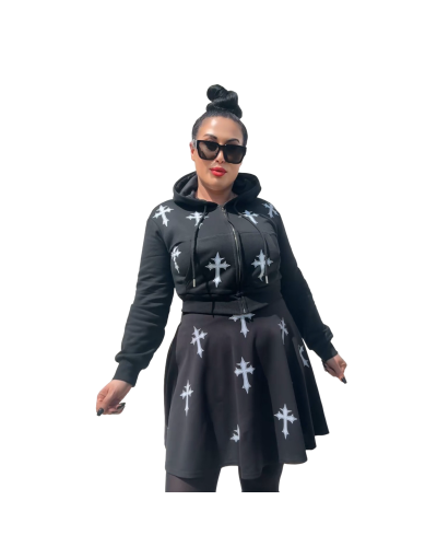 FALDA GOTH CROSS|LA OVEJA NEGRA SHOP.