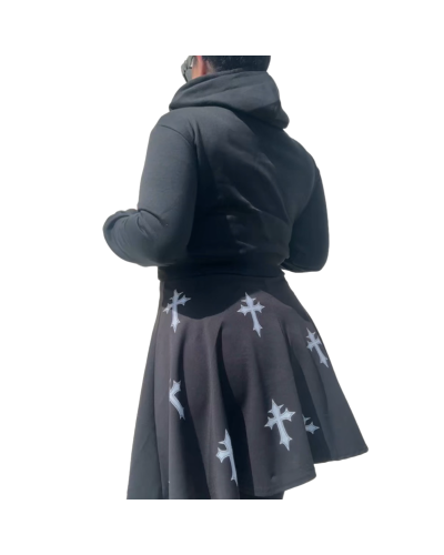 FALDA GOTH CROSS|LA OVEJA NEGRA SHOP.
