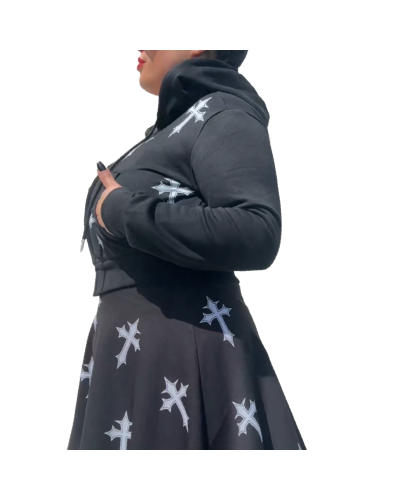 FALDA GOTH CROSS|LA OVEJA NEGRA SHOP.