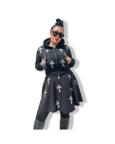 FALDA GOTH CROSS|LA OVEJA NEGRA SHOP.