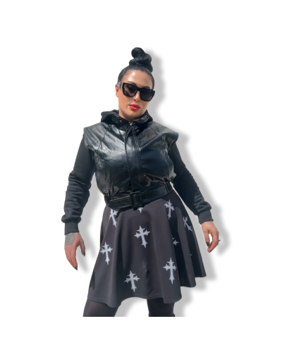 FALDA GOTH CROSS|LA OVEJA NEGRA SHOP.