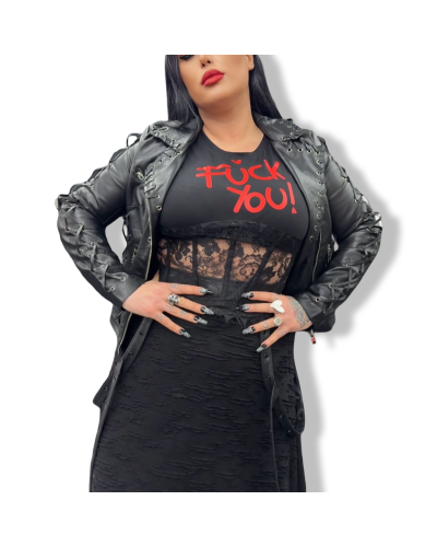 CAMI CORSET FUCK YOU|DARK SHEEPS|LA OVEJA NEGRA SHOP.