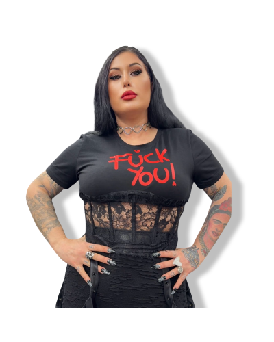 CAMI CORSET FUCK YOU|DARK SHEEPS|LA OVEJA NEGRA SHOP.