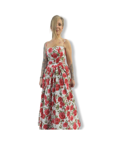 VESIDO VINTAGE LARGO GRETA GARDEN|LA Oveja Negra Shop.