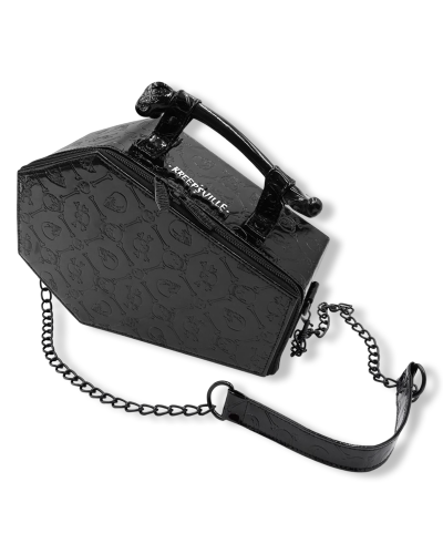 BOLSO SKULLLMCROSSBONE COFFIN PURSE|LA OVEJA NEGRA SHOP KREEPSVILLE 666