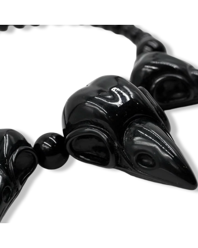 COLLAR SKULL CROW|LA Oveja Negra Shop|KREEPSVILLE.