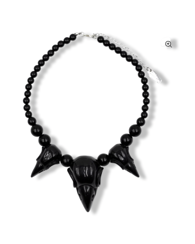 COLLAR SKULL CROW|LA Oveja Negra Shop|KREEPSVILLE.