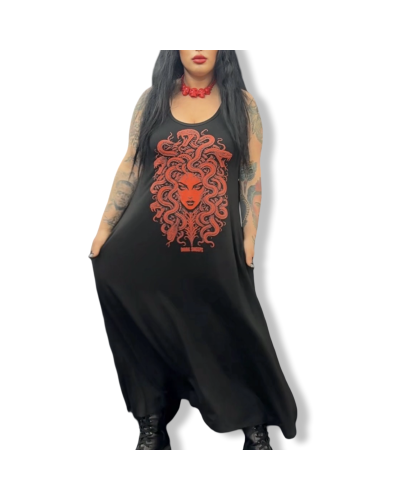 VESTIDO LARGO MEDUSA|LA OVEJA NEGRA SHOP|DARK SHEEPS.