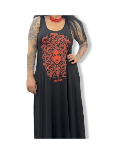 VESTIDO LARGO MEDUSA|LA OVEJA NEGRA SHOP|DARK SHEEPS.