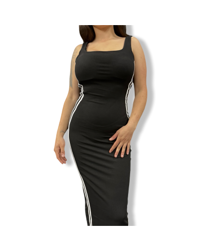 VESTIDO RETEO SLIM MIDI|LA OVEJA NEGRA SHOP.