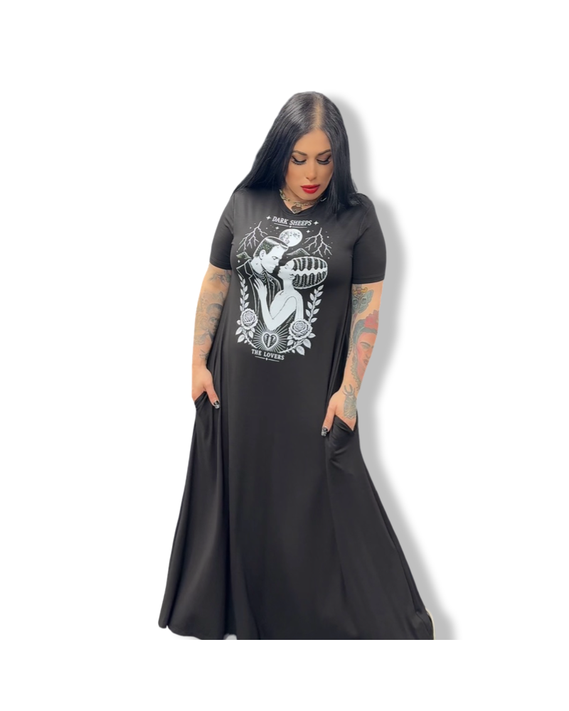 VESTIDO TAROT THE LOVERS|LA OVEJA NEGRA SHOP|DARK SHEEPS.