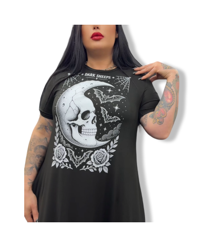 VESTIDO TAROT THE MOON|LA OVEJA NEGRA SHOP|DARK SHEEPS.