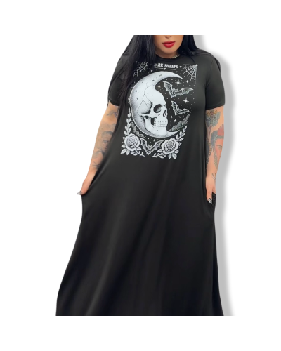 VESTIDO TAROT THE MOON|LA OVEJA NEGRA SHOP|DARK SHEEPS.