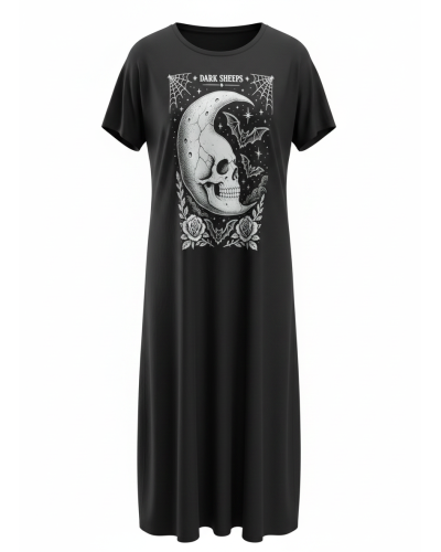 VESTIDO TAROT THE MOON|LA OVEJA NEGRA SHOP|DARK SHEEPS.