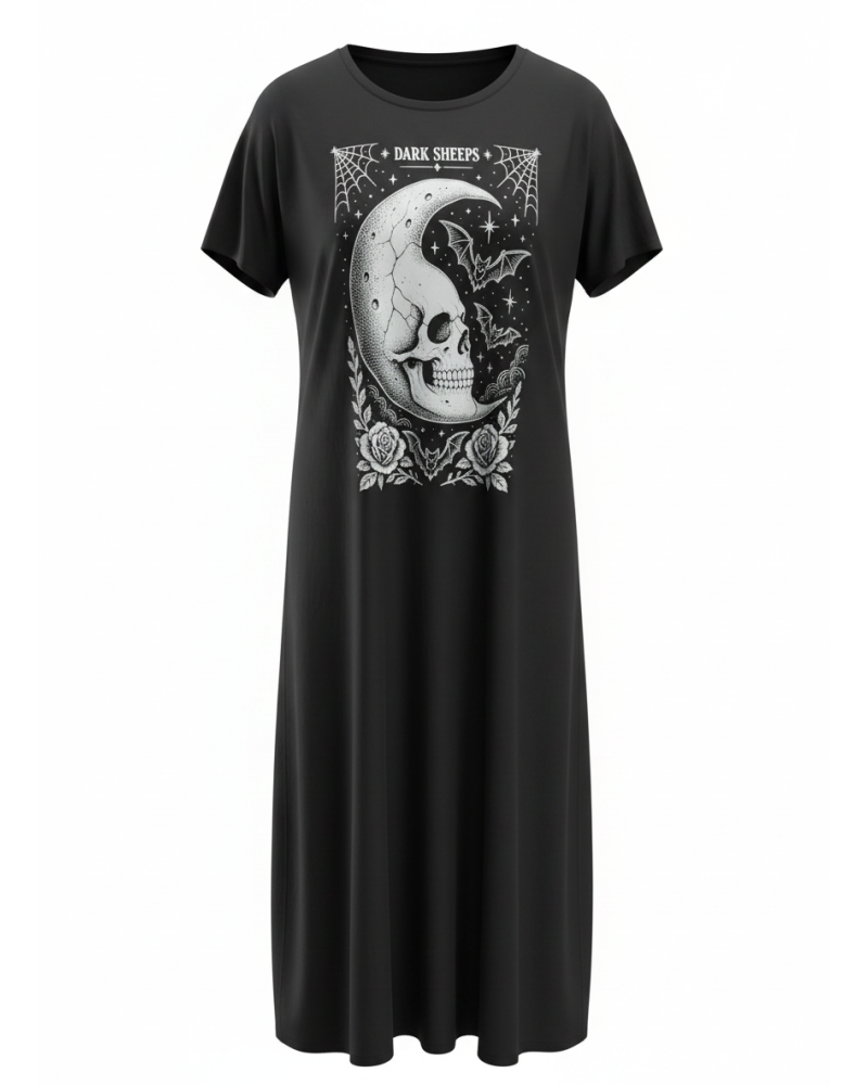 VESTIDO TAROT THE MOON|LA OVEJA NEGRA SHOP|DARK SHEEPS.