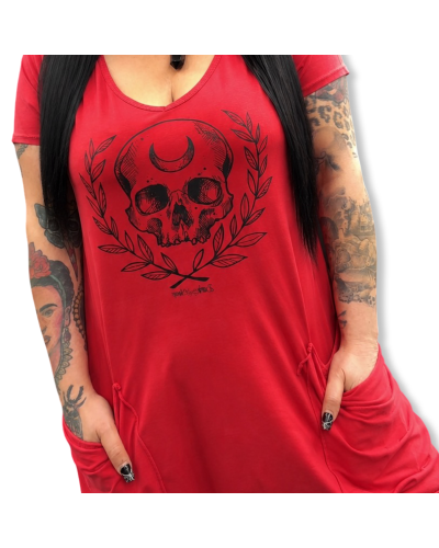 VESTIDO TAROT THE MOON|LA OVEJA NEGRA SHOP|DARK SHEEPS.