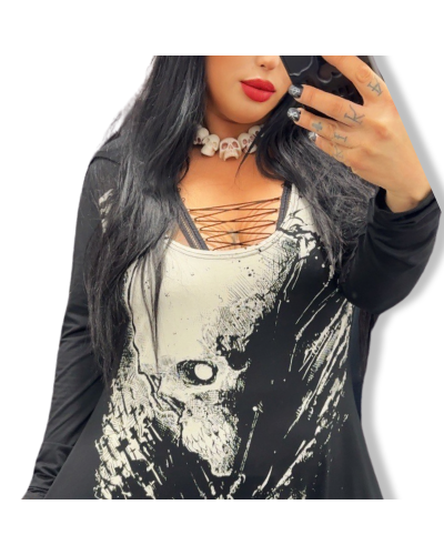 COLLAR SKULL WHITE |LA Oveja Negra Shop|KREEPSVILLE.