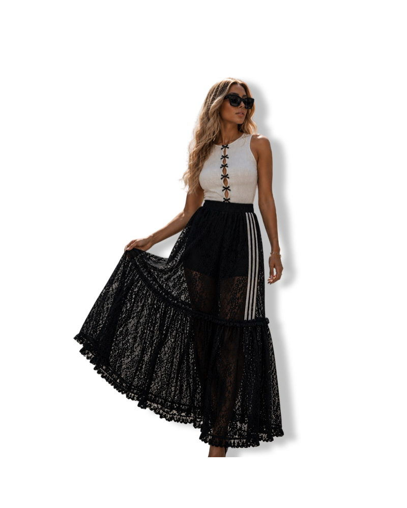 FALDA RETO CHIC ENCAJE|LA OVEJA NEGRA SHOP.