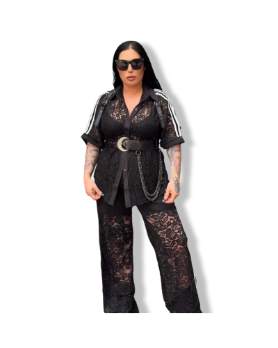 CONJUNTO ENCAJE RETRO CHIC|LA OVEJA NEGRA SHOP.