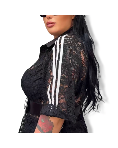 CONJUNTO ENCAJE RETRO CHIC|LA OVEJA NEGRA SHOP.