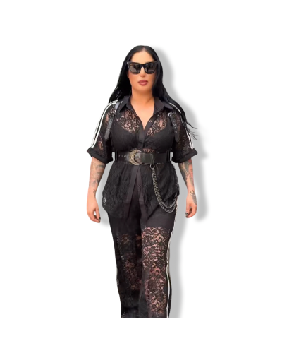 CONJUNTO ENCAJE RETRO CHIC|LA OVEJA NEGRA SHOP.