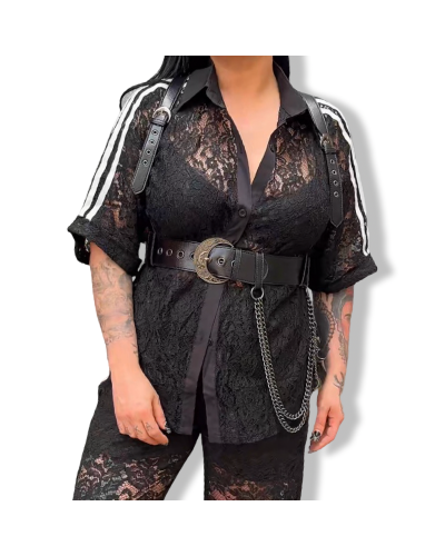 CONJUNTO ENCAJE RETRO CHIC|LA OVEJA NEGRA SHOP.