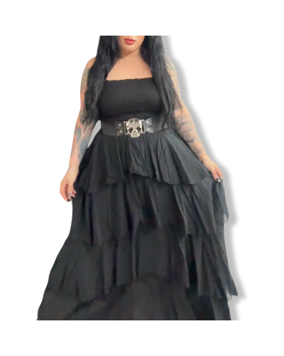 VESTIDO NIDO DE ABEJA LOLITA LARGO.