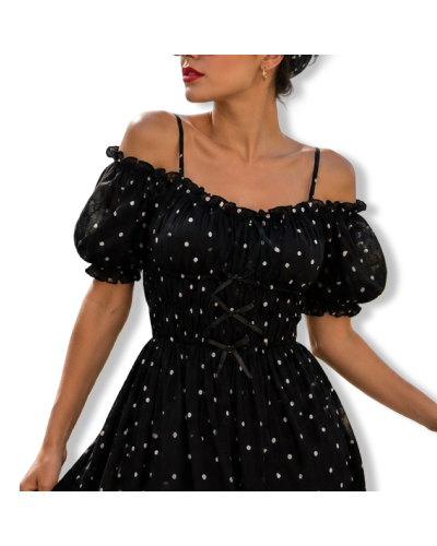 VESTIDO VINTAGE POLKA DOT.
