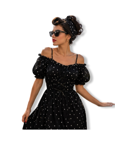 VESTIDO VINTAGE POLKA DOT.