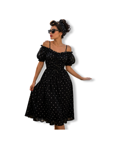 VESTIDO VINTAGE POLKA DOT.