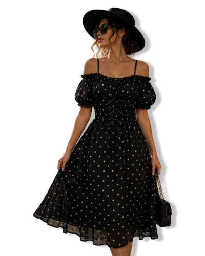 VESTIDO VINTAGE POLKA DOT.