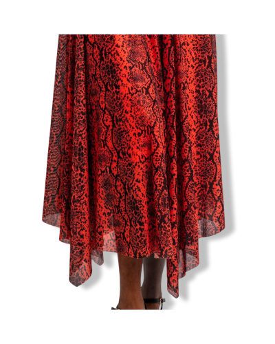 VESTIDO SNAKE ORANGE LOLINA|LA OVEJA NEGRA SHOP.